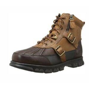 Women's Polo Ralph Lauren Demond Leather Ankle Hiking Hunting Duck Lug Boot 11